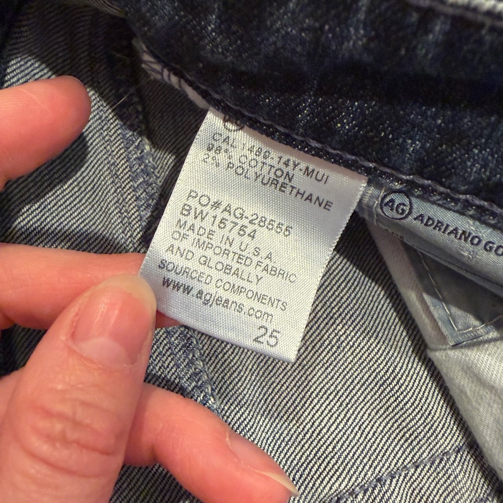 AG The Hailey Ex-Boyfriend Roll Up Jean Shorts - Picture 8 of 9